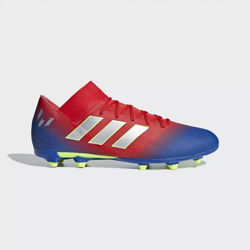 Adidas Nemeziz Messi 18.3 Firm Ground Tacos de Futbol Rojos Para Hombre (MX-62218)
